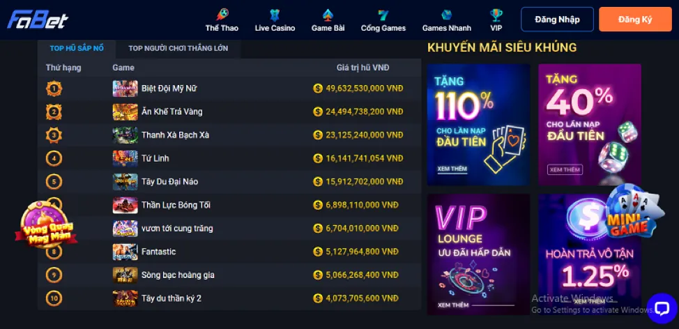 Hạn mức giao dịch cao hơn và rút tiền nhanh tại b888 casino